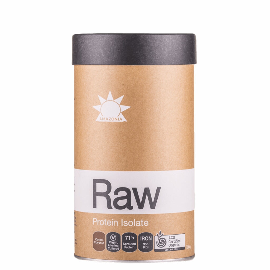 Amazonia Raw Protein Isolate Powder - 100% Organic Plant-Based Vegan Protein for Muscle Recovery & Weight Loss - Perfect for Smoothies, Baking & Post-Workout Shakes