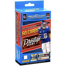2021 Panini Prestige Football Hanger Box - NFL Trading Cards Collection for Collectors & Fans - Perfect for Gifts, Investments & Game Day Memorabilia