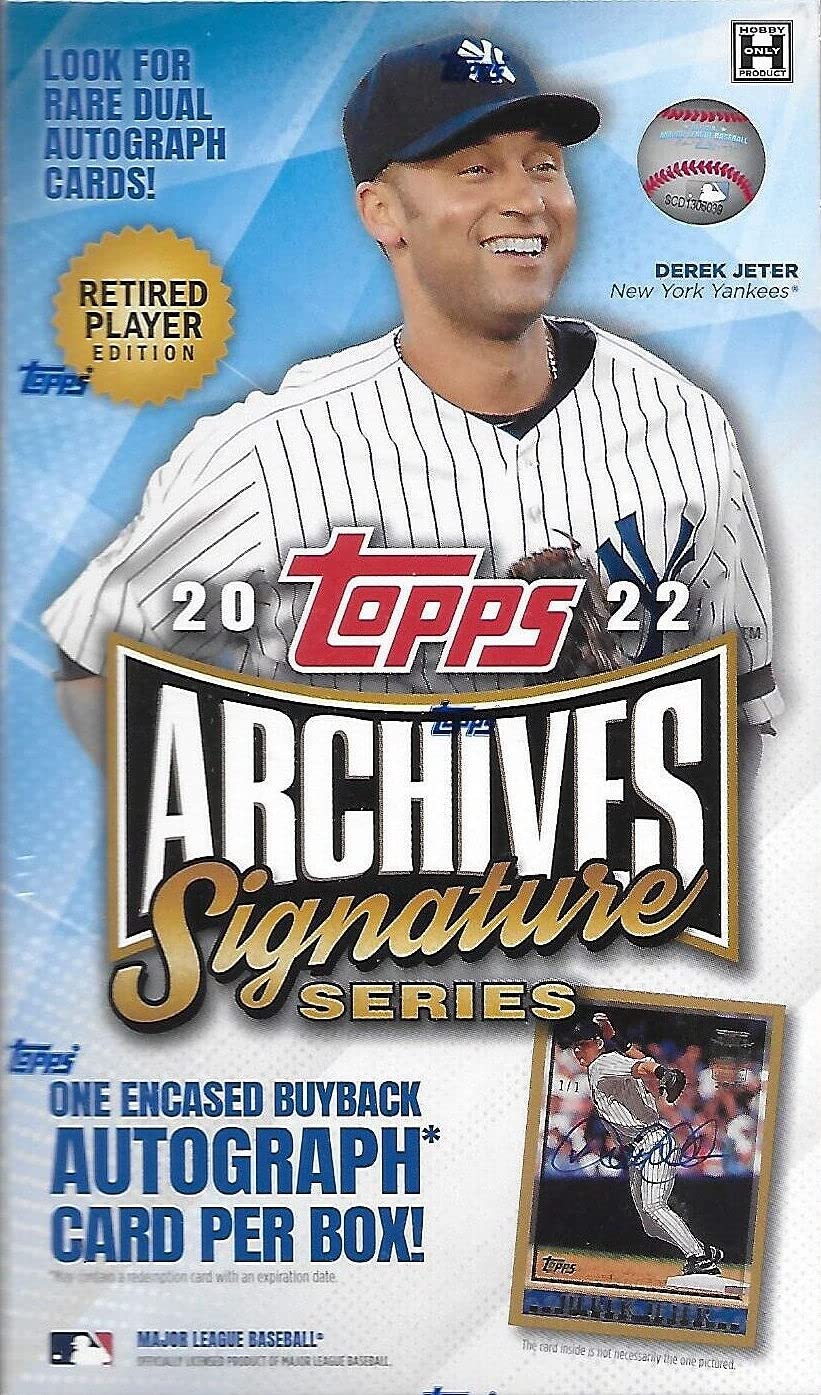 2022 Topps Archives Signature Series MLB Baseball Retired Player Edition - 1 Autographed Baseball Card per Box | Collectible Sports Memorabilia for Fans & Gift Idea