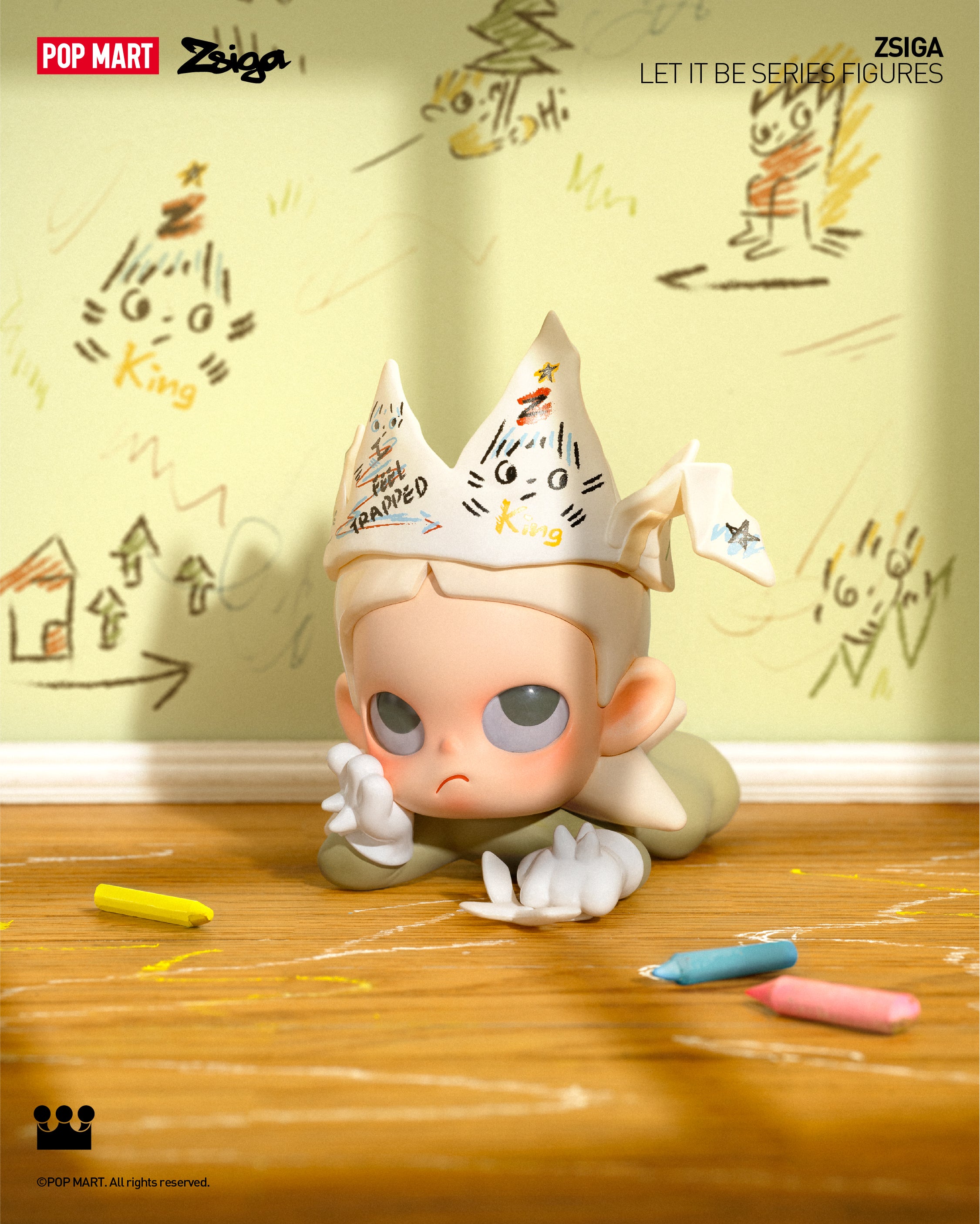 POP MART Zsiga Let It Be Series Collectible Figures - Cute Vinyl Toys for Home Decor, Office Display & Gift Giving