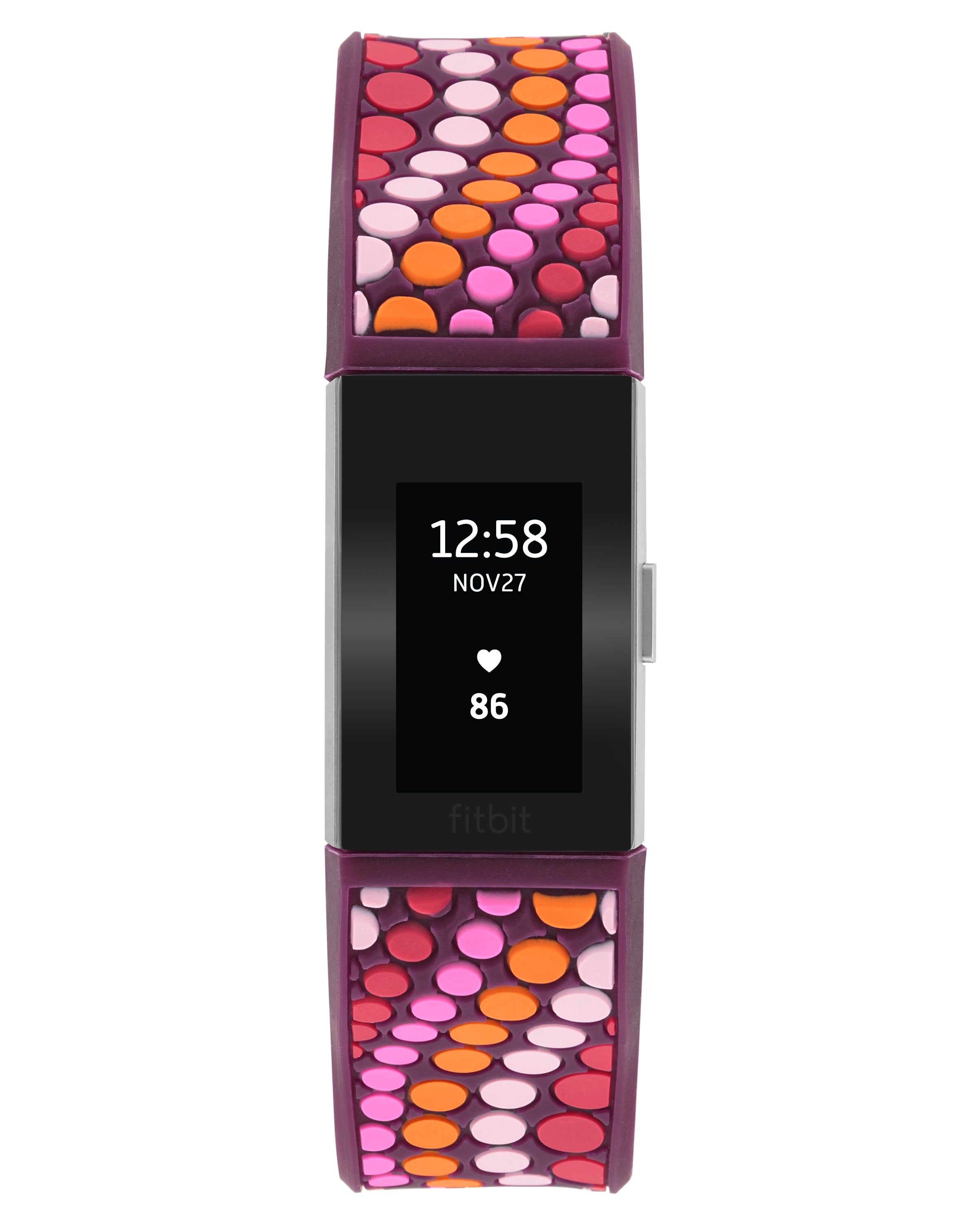French Bull Silicone Replacement Band for Fitbit Charge - Comfortable Durable Fitness Tracker Strap for Workouts, Running & Daily Use