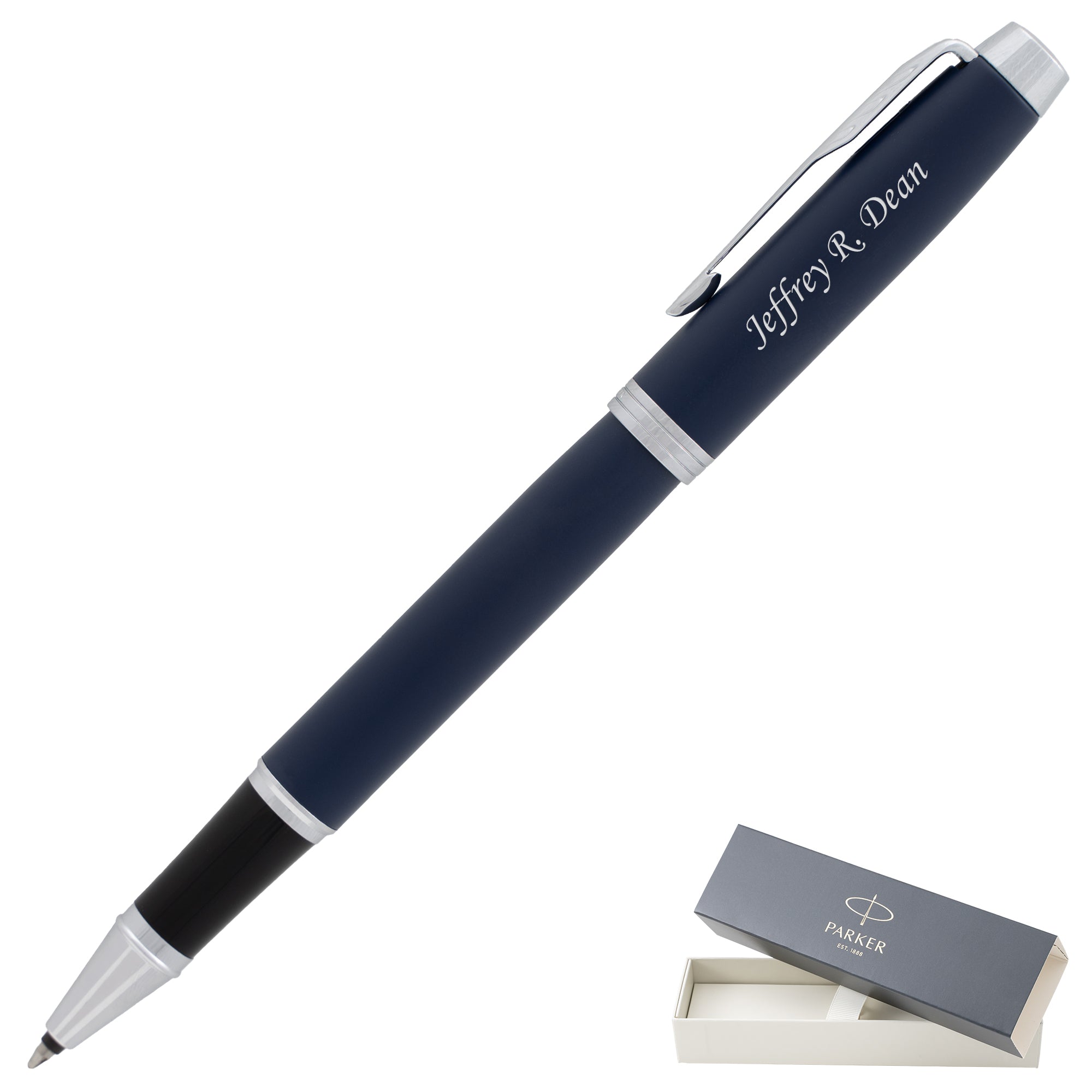 Premium Parker IM Matte Blue Rollerball Pen - Smooth Writing, Elegant Design for Office, School & Gift Giving