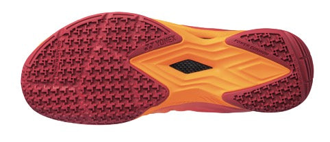 Yonex Power Cushion AERUS Z2 Men's Badminton Shoes - Orange/Red - Lightweight & Cushioned for Court Performance - Perfect for Competitive Play & Training