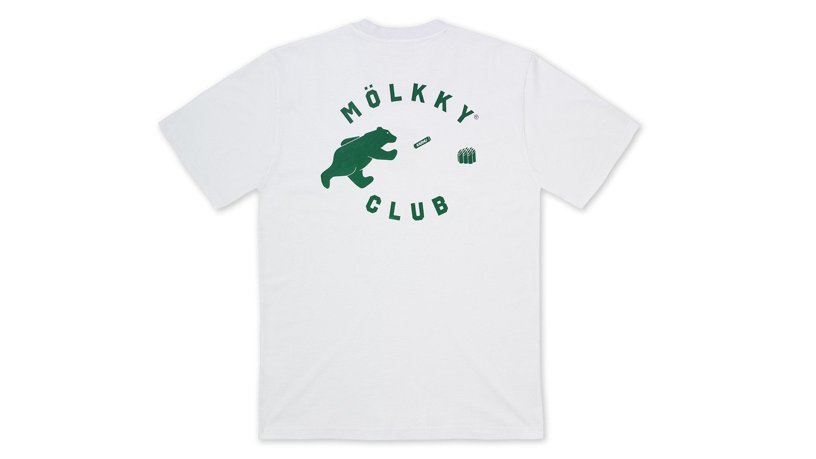 Premium Mölkky Club T-Shirt - White & Verdant Green | Comfortable & Stylish for Outdoor Games, Team Events & Casual Wear