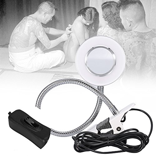 Professional USB Tattoo Lamp - Adjustable Clip-on Desk Light for Eyebrow Tattooing, Manicure & Beauty Procedures | Portable Flexible LED Lighting for Artists & Salon Use