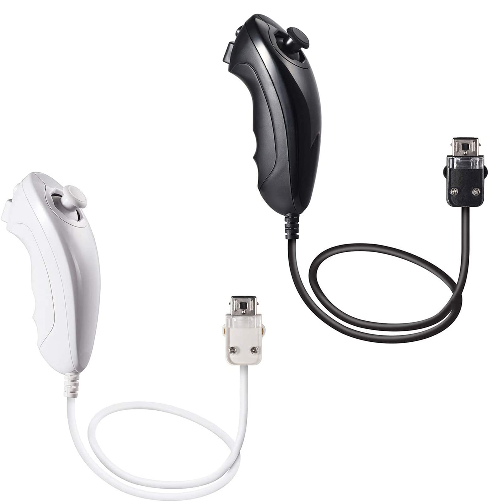 Miadore 2-Pack Wii Nunchuk Controllers for Wii & Wii U - Gaming Accessories