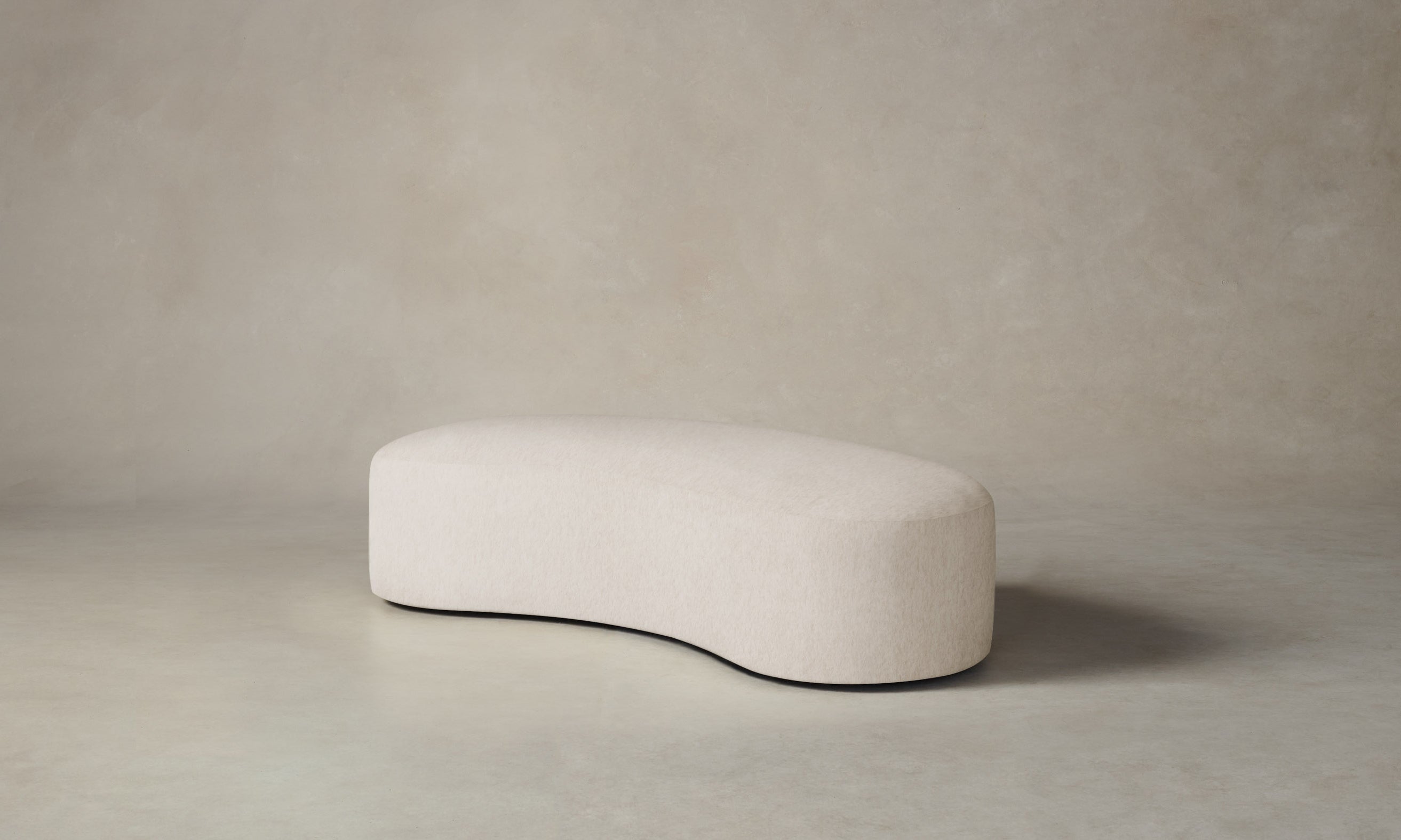 Chelsea Daybed with Deep Pile Mohair Upholstery in Limestone - Perfect for Living Rooms, Guest Rooms & Cozy Reading Nooks