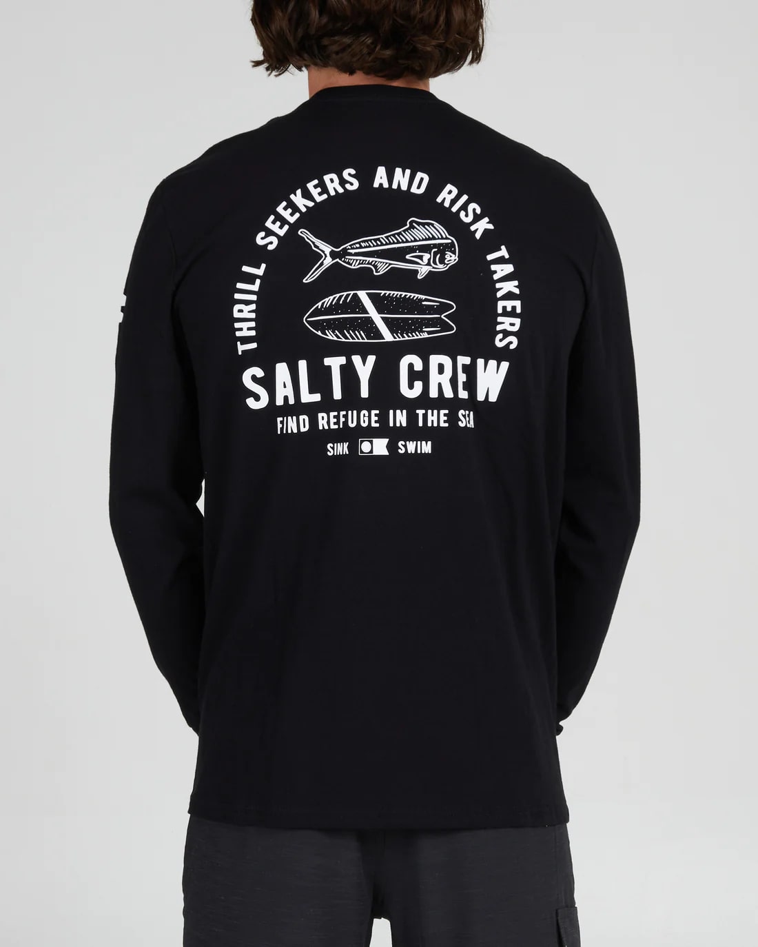 Salty Crew Lateral Line Long Sleeve Fishing Shirt - UPF Sun Protection for Men - Perfect for Saltwater Fishing & Outdoor Adventures