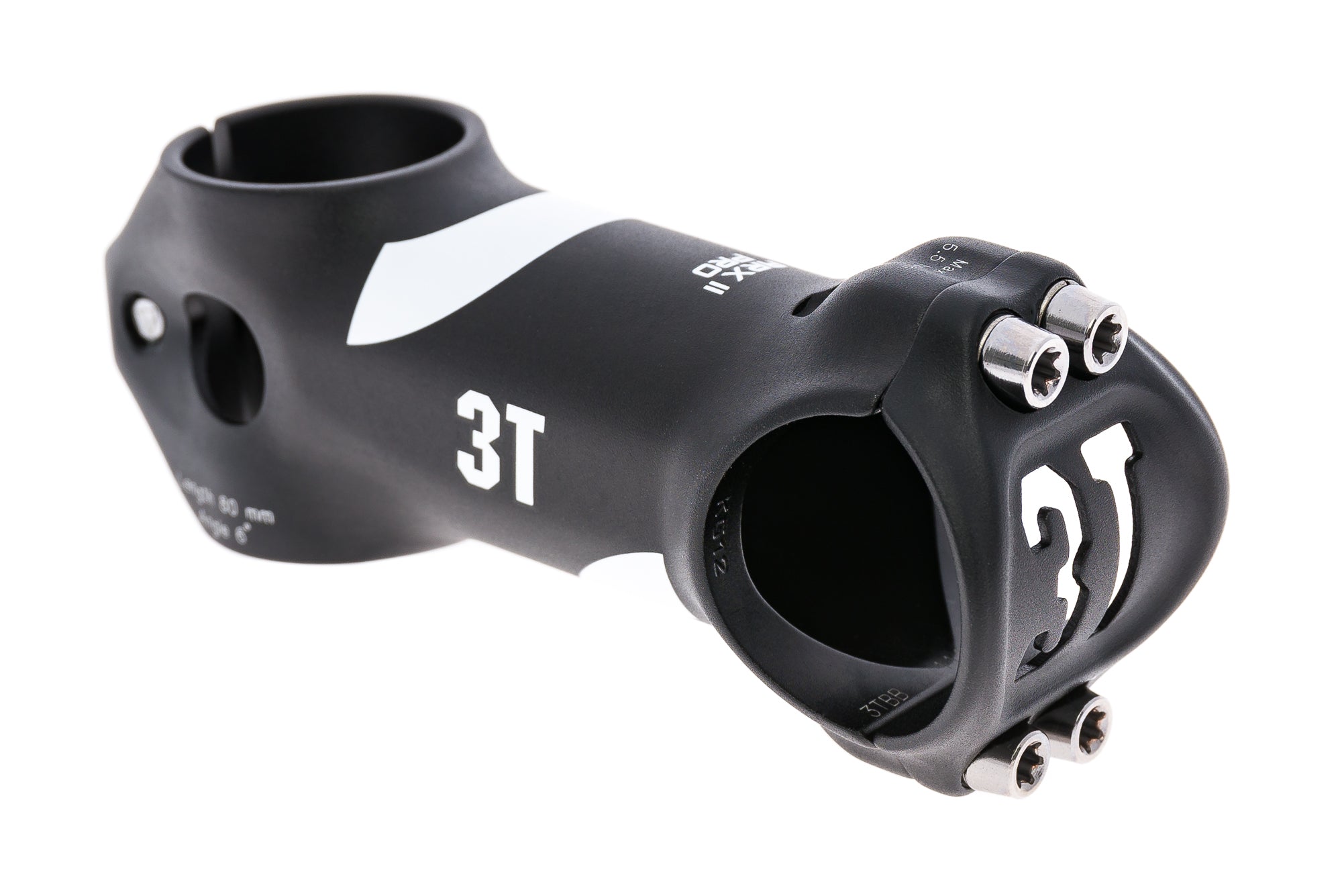 3T ARX II Team Stem 31.8mm 100mm 6 Degree Aluminum Bike Handlebar Stem - Lightweight Black/Red for Road & Mountain Bikes - Perfect for Performance Cycling and Commuting