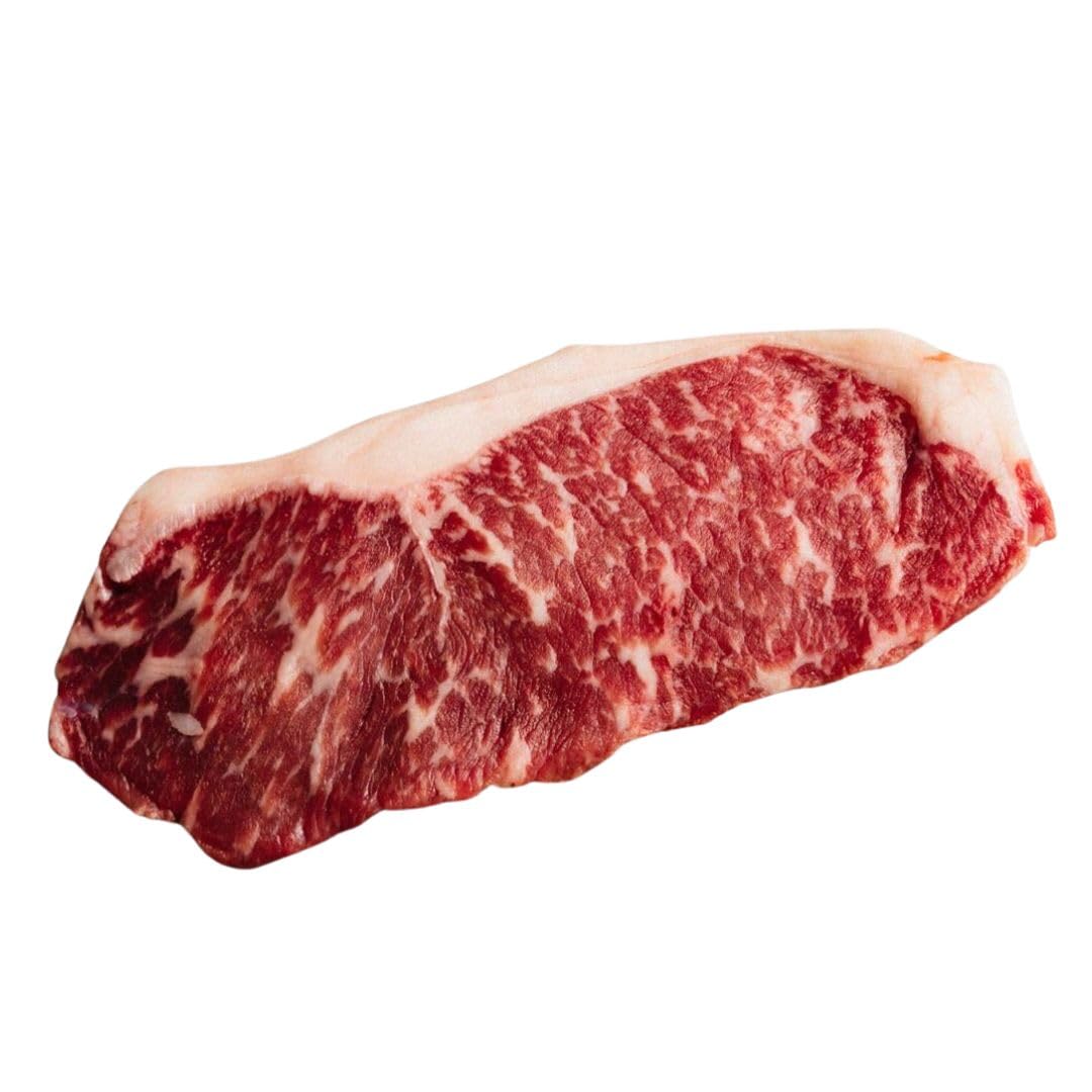 Premium R-C Ranch Wagyu Beef New York Strip Steak - 2 Pack (12-14oz Each) - 100% All Natural Japanese Wagyu, No Hormones Added - Perfect for Grilling, Special Occasions & Gourmet Meals