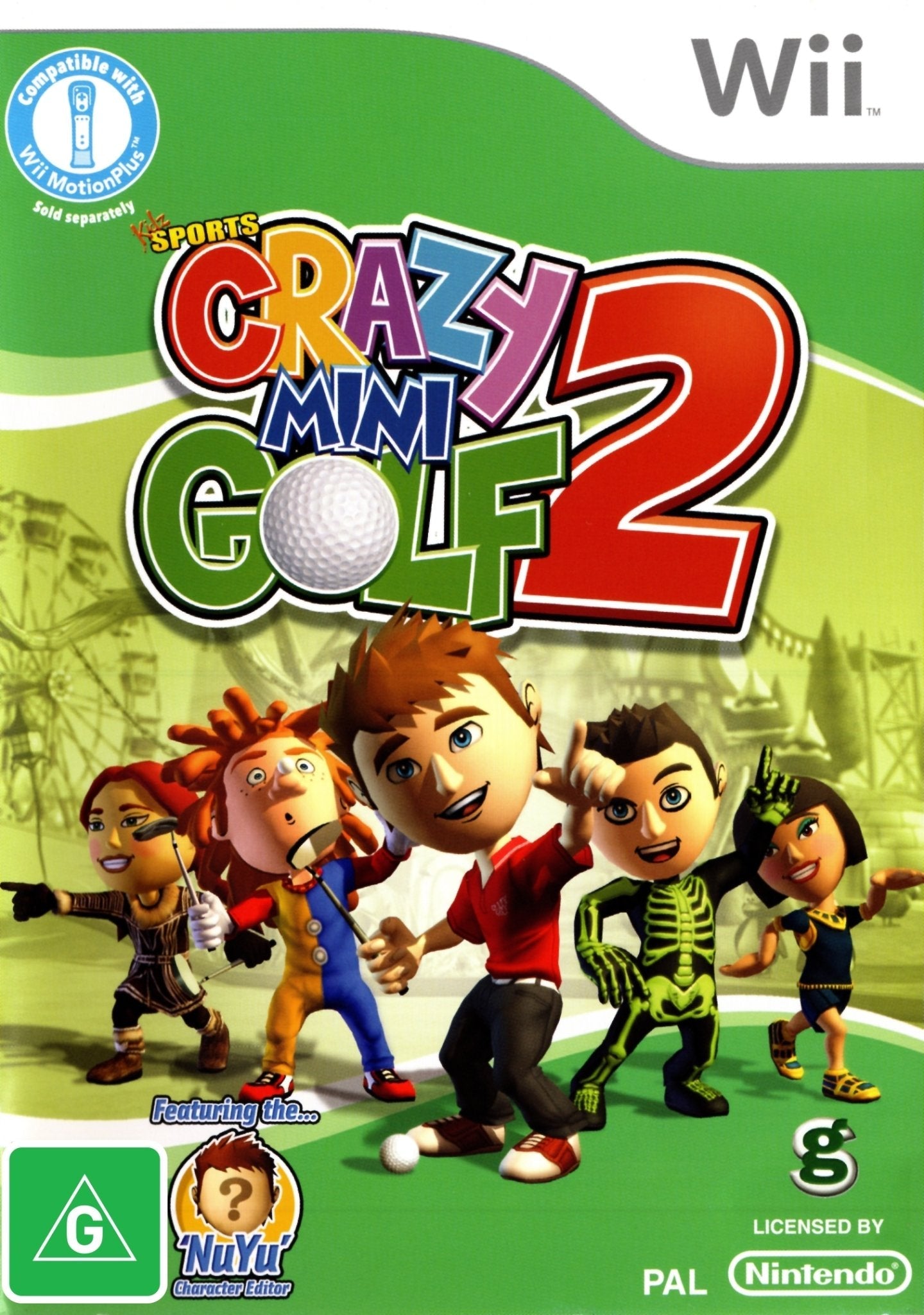 Crazy Mini Golf 2 - Nintendo Wii Game (PAL Version) - Fun Family Party Sports Game for Kids & Adults - Perfect for Indoor Entertainment & Birthday Parties