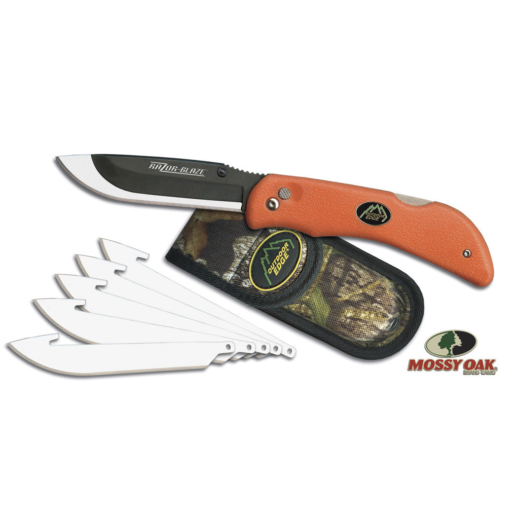 Outdoor Edge RazorPro L - Replaceable Blade Hunting Knife with Sheath | Durable & Sharp for Skinning, Gutting & Field Dressing | Perfect for Hunters, Campers & Outdoor Enthusiasts