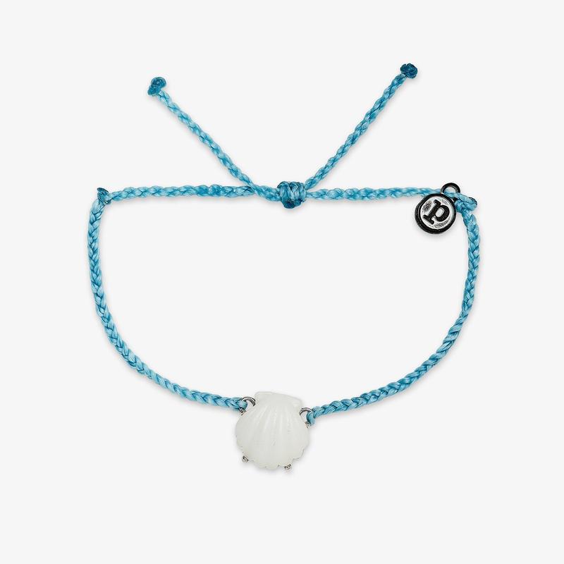 Grande Shell Silver Bracelet with Crystal Blue Beads - Elegant Boho Jewelry for Women, Perfect for Beach Parties, Weddings & Everyday Wear