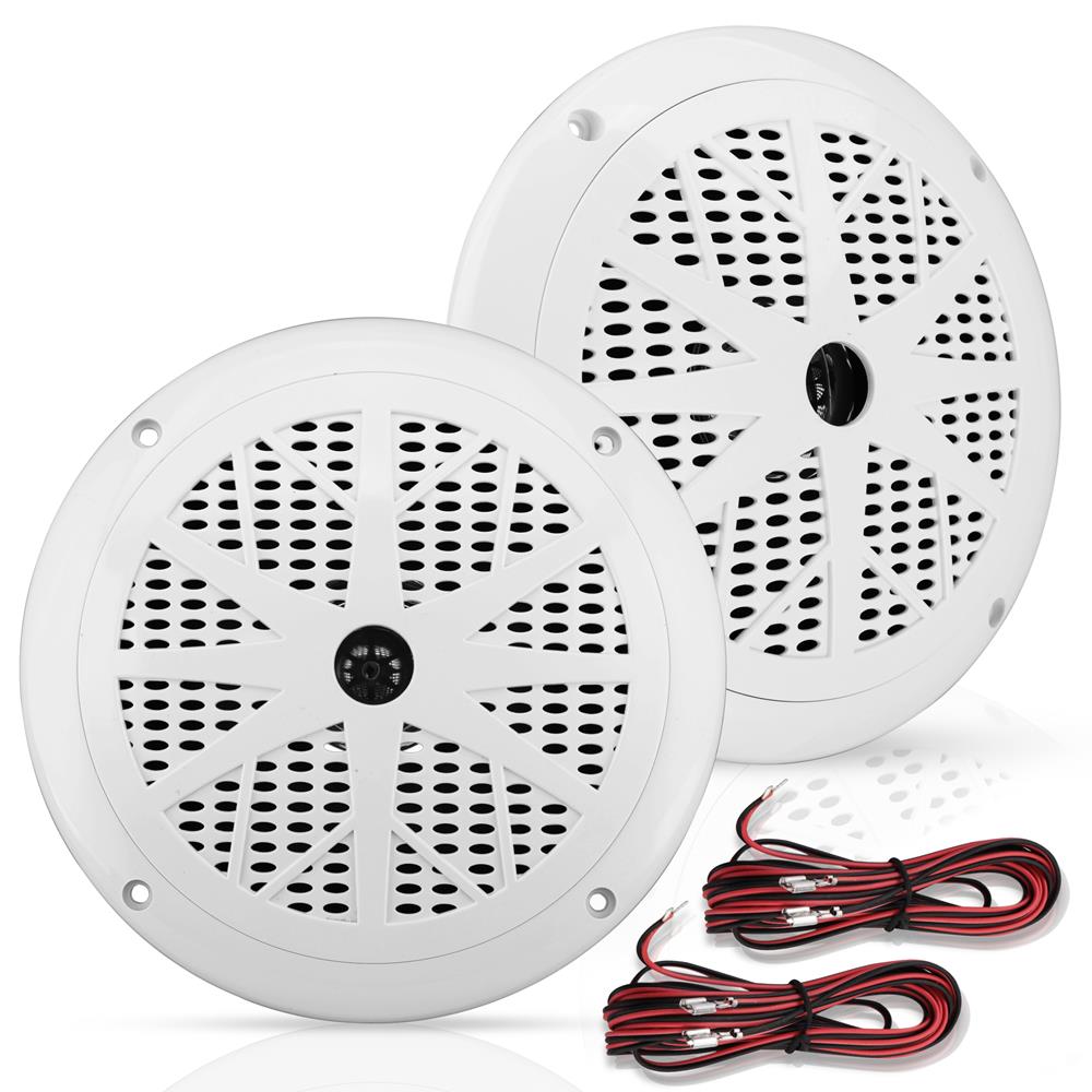 6.5 Inch Marine Component Speakers - Waterproof Boat Audio System for Outdoor, Marine, and Off-Road Vehicles