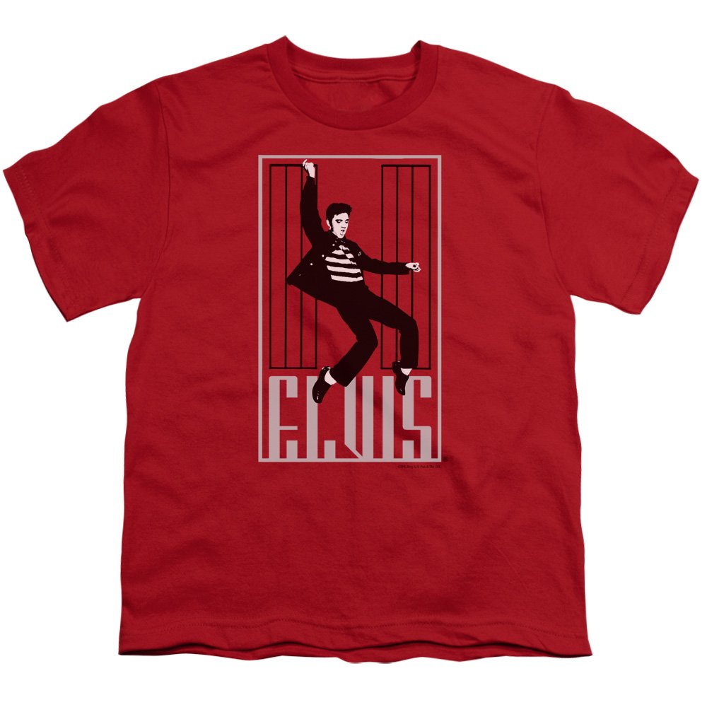 Elvis Presley Jailhouse Rock Unisex Youth T-Shirt for Boys & Girls - Vintage Music Tee for Concerts, School & Casual Wear