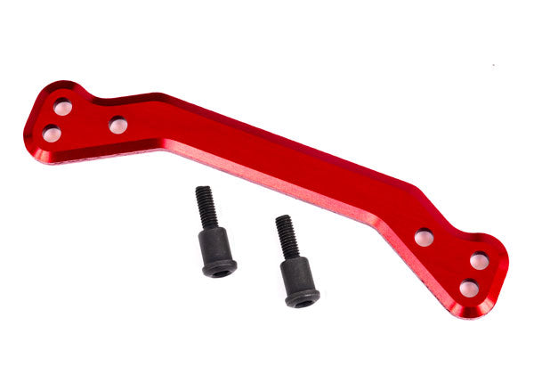 Heavy Duty Aluminum Steering Drag Link with 3x14mm Stainless Steel Bushings - Red - Perfect for Off-Road Trucks, Jeeps & 4x4 Vehicles