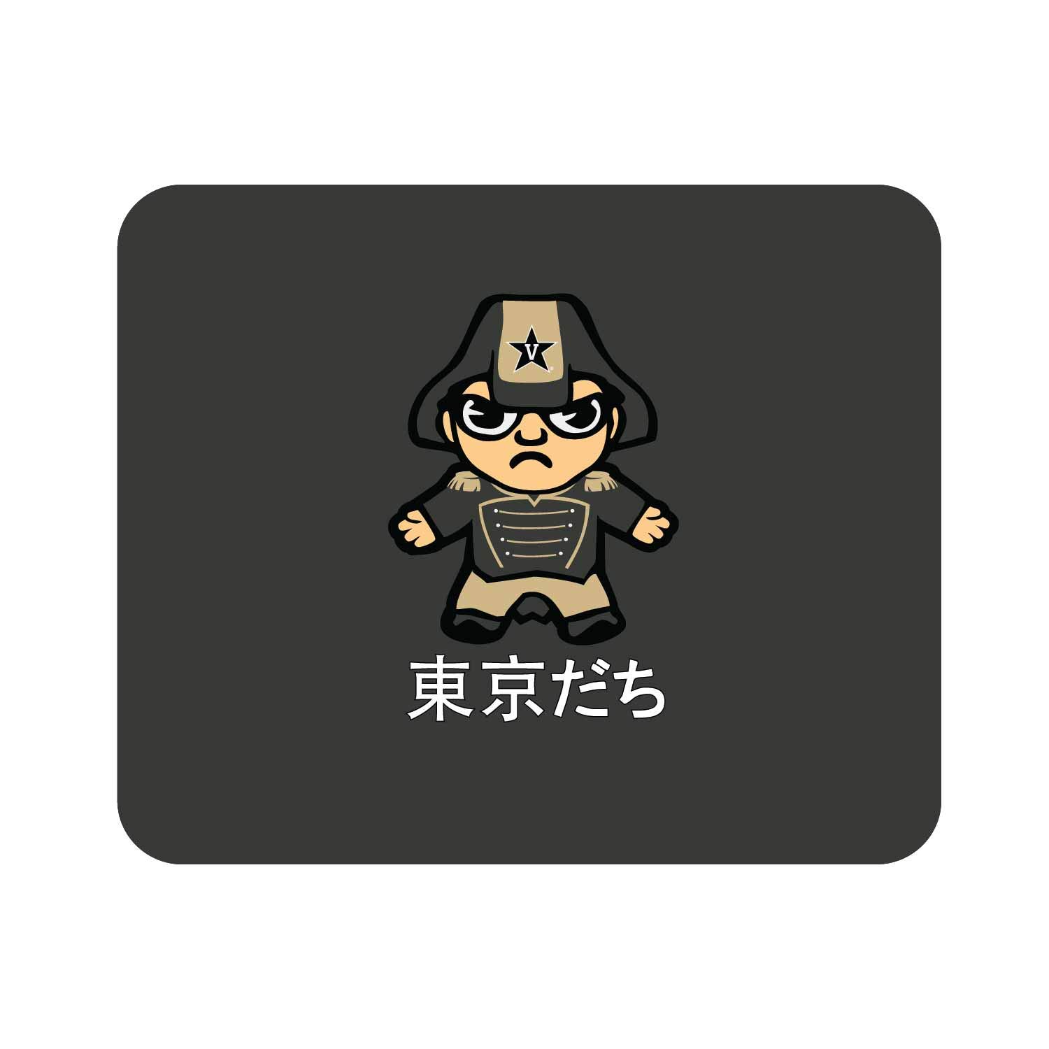 Vanderbilt University Standard Fabric Mouse Pad - Non-Slip Desk Accessory for Gaming & Office Use, Classic 3 Design by Tokyodachi - Perfect for Computer Workstations, Home & Office Desks