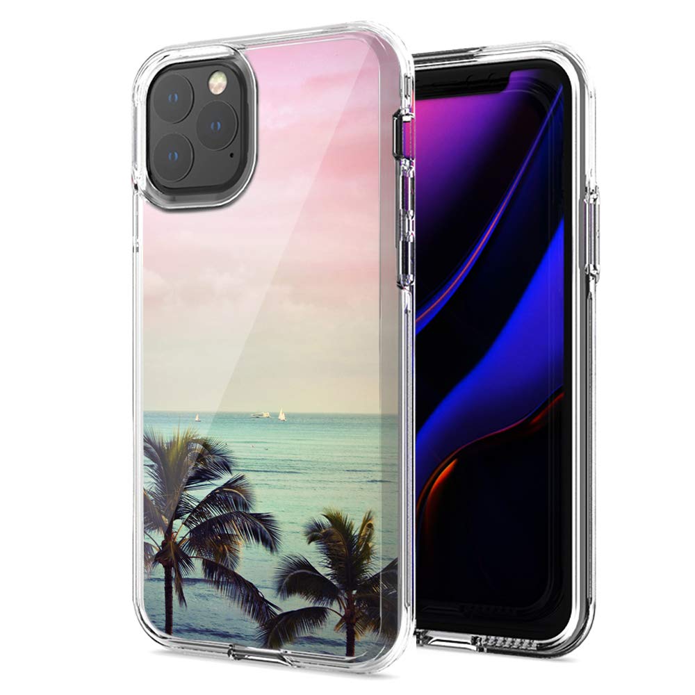 Premium Double Layer Phone Case for Apple iPhone 12 Pro/12 - Vacation Dreaming Design | Shockproof Protection for Travel & Daily Use