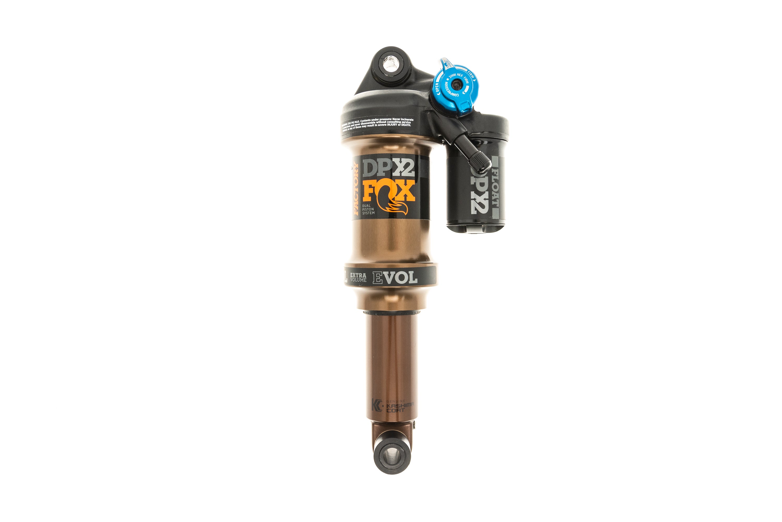 2018 Fox Float DPX2 Factory Series EVOL Rear Shock 7.5x2.0 - High Performance Mountain Bike Suspension for Trail & Enduro Riding