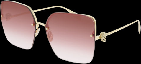 Alexander McQueen AM0271S Sunglasses - Luxury Designer Shades for Men & Women - UV Protection & Polarized Lenses - Perfect for Outdoor Activities, Travel & Fashion Statements