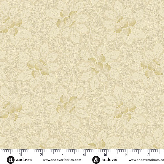 Edyta Sitar Dahlia Willow Tree Berry Fabric A1381L - Perfect for Quilting, Home Decor, and DIY Craft Projects