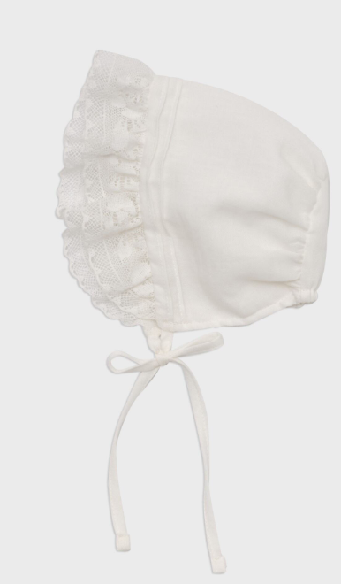 Louisella Blanche Bonnet for Newborn & XS Size - Soft Cotton Baby Hat for Newborns, Infants & Toddlers - Perfect for Photoshoots, Gifts & Everyday Wear