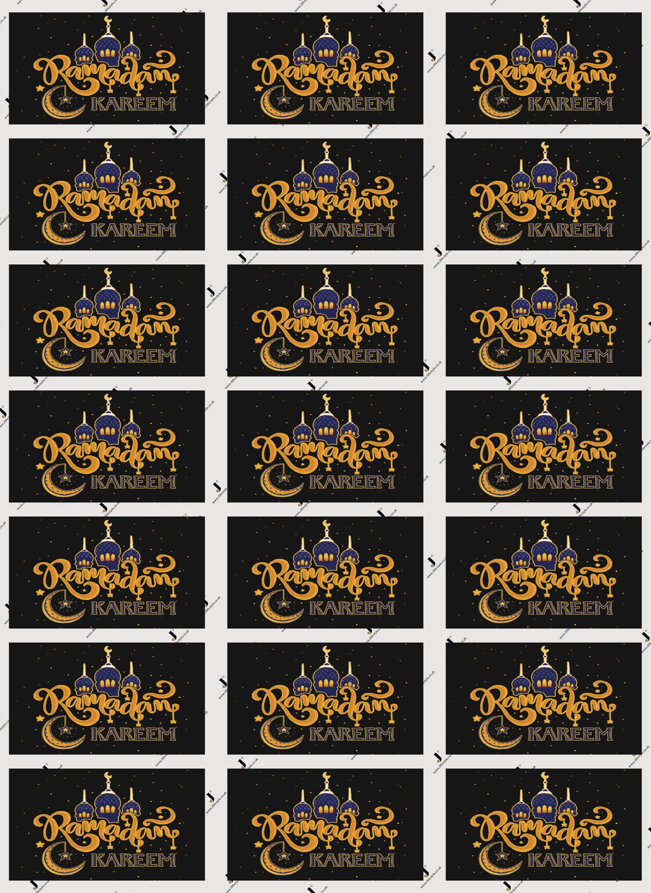 Ramadan Kareem Stickers - Islamic Decorative Vinyl Stickers for Windows, Walls & Gifts - Perfect for Eid Decorations, Muslim Home Decor & Ramadan Greetings