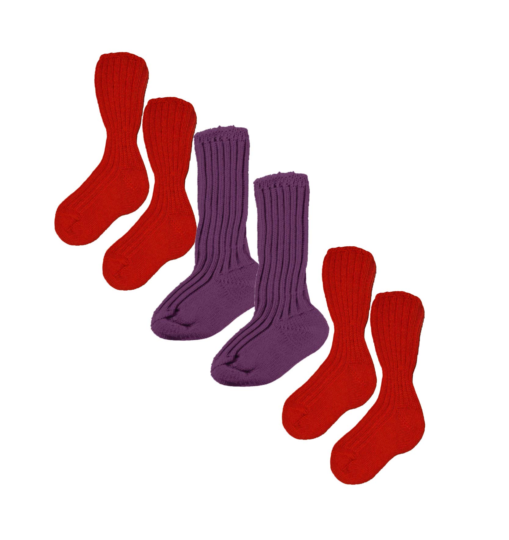 Organic Merino Wool Baby Socks for Kids 9 Months - 8 Years (3-Pack) | Soft, Breathable & Hypoallergenic | Made in Germany | Perfect for Playtime, Nursery & Outdoor Adventures
