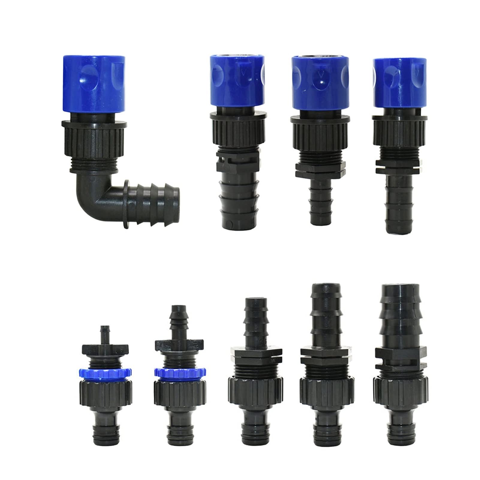 8mm Hose Connector Adapter for Drip Irrigation - 4/8/12/16/20mm PE Hose Barb Elbow Fitting - Perfect for Agricultural Greenhouse & Garden Watering Systems