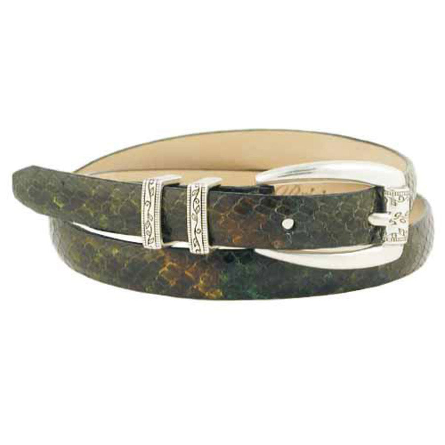 Authentic Python Skin Belt for Women - Fashionable & Luxurious Waist Accessory - Perfect for Casual, Office, and Evening Outfits