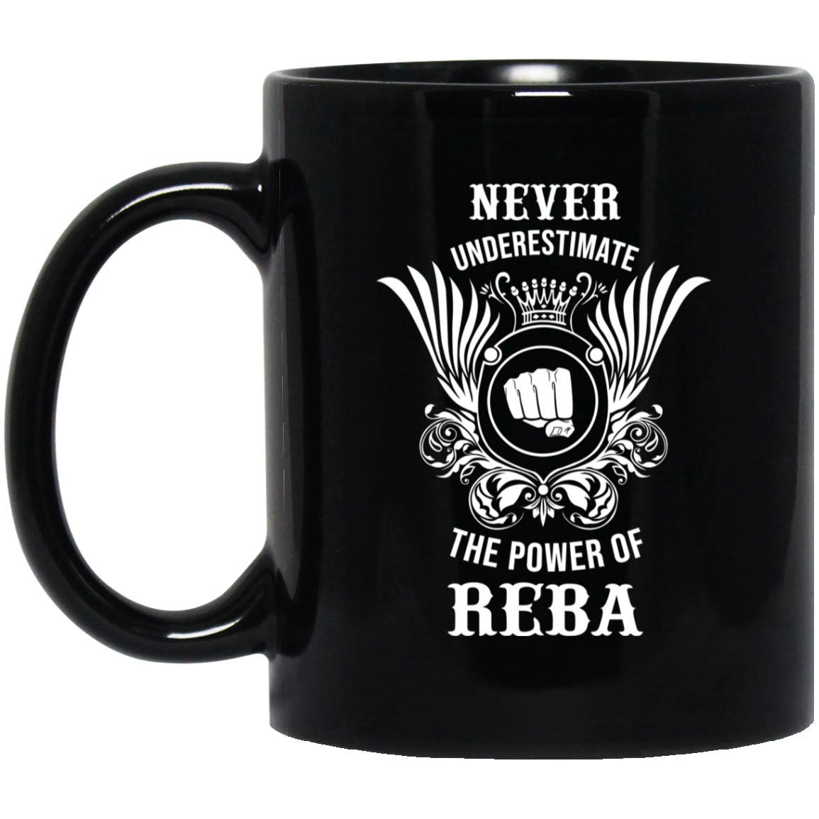 Customized REBA Coffee Mug - 11Oz Black Personalized Tea Cup - Unique Gift for REBA Fans - Perfect for Home, Office & Coffee Lovers