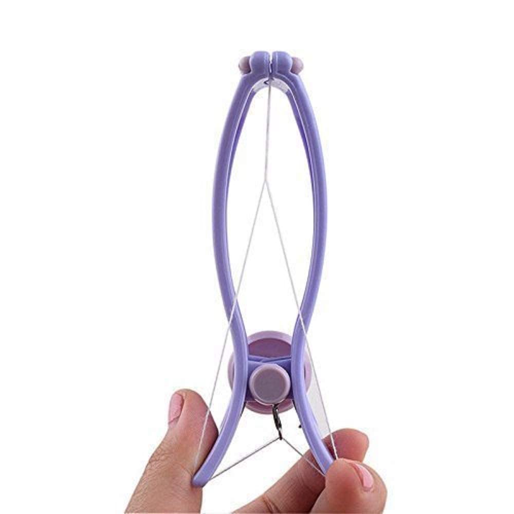 G.FIDEL Eyebrow Threading Kit - Face & Body Hair Removal System with Tweezers, Epilator & Threading Tool for Women (Purple, Pack of 1) - Perfect for Salon, Spa & Home Use
