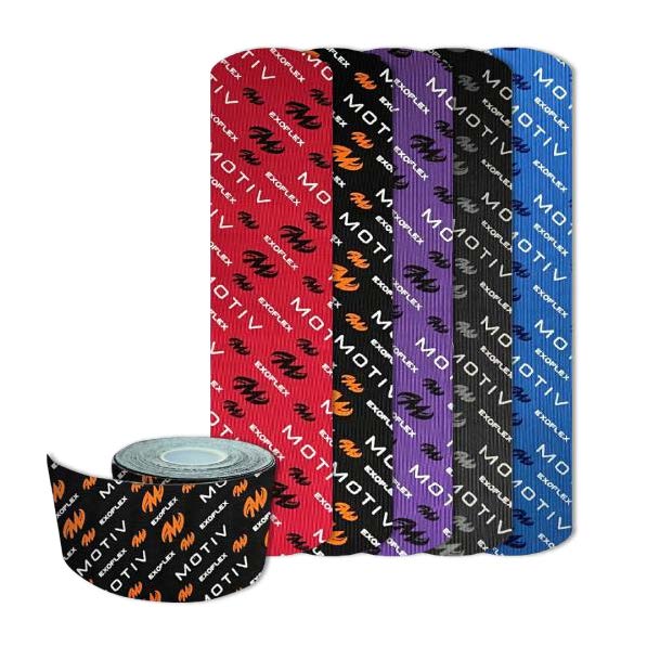 Motiv Exoflex Kinesiology Tape - Premium Athletic Sports Tape for Joint Support & Muscle Pain Relief - Ideal for Running, CrossFit, Weightlifting & Physical Therapy