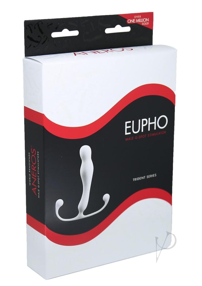 Aneros Eupho Prostate Massager for Men - G Spot Stimulator, Trident Series, White - Enhance Pleasure & Prostate Health at Home or in Bedroom