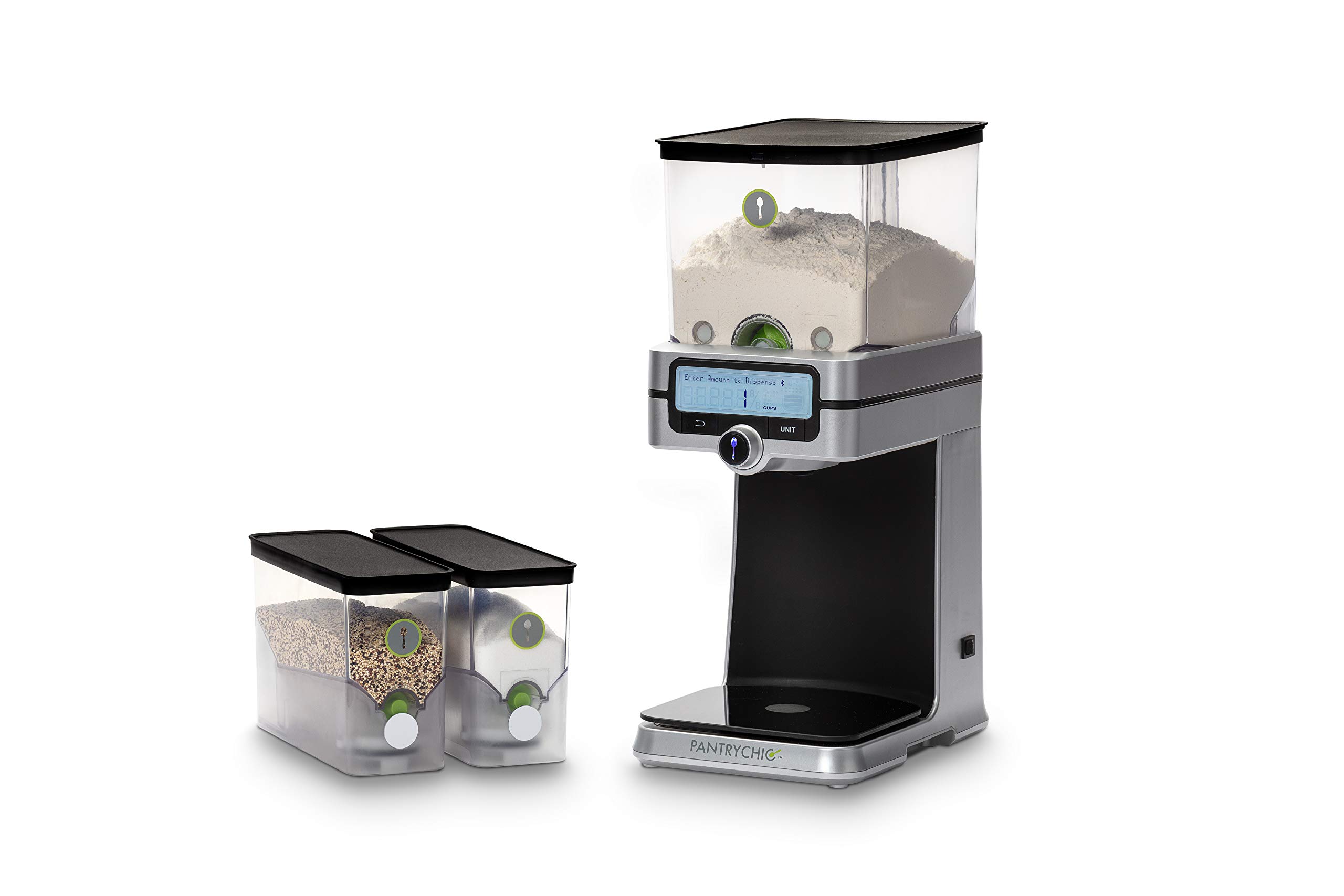 Smart Storage System Starter Kit - Automatic Measuring & Dispensing with Digital Scale Accuracy - Kitchen & Pantry Organization for Spices, Grains & Dry Food Storage - Perfect for Home Chefs & Meal Prep