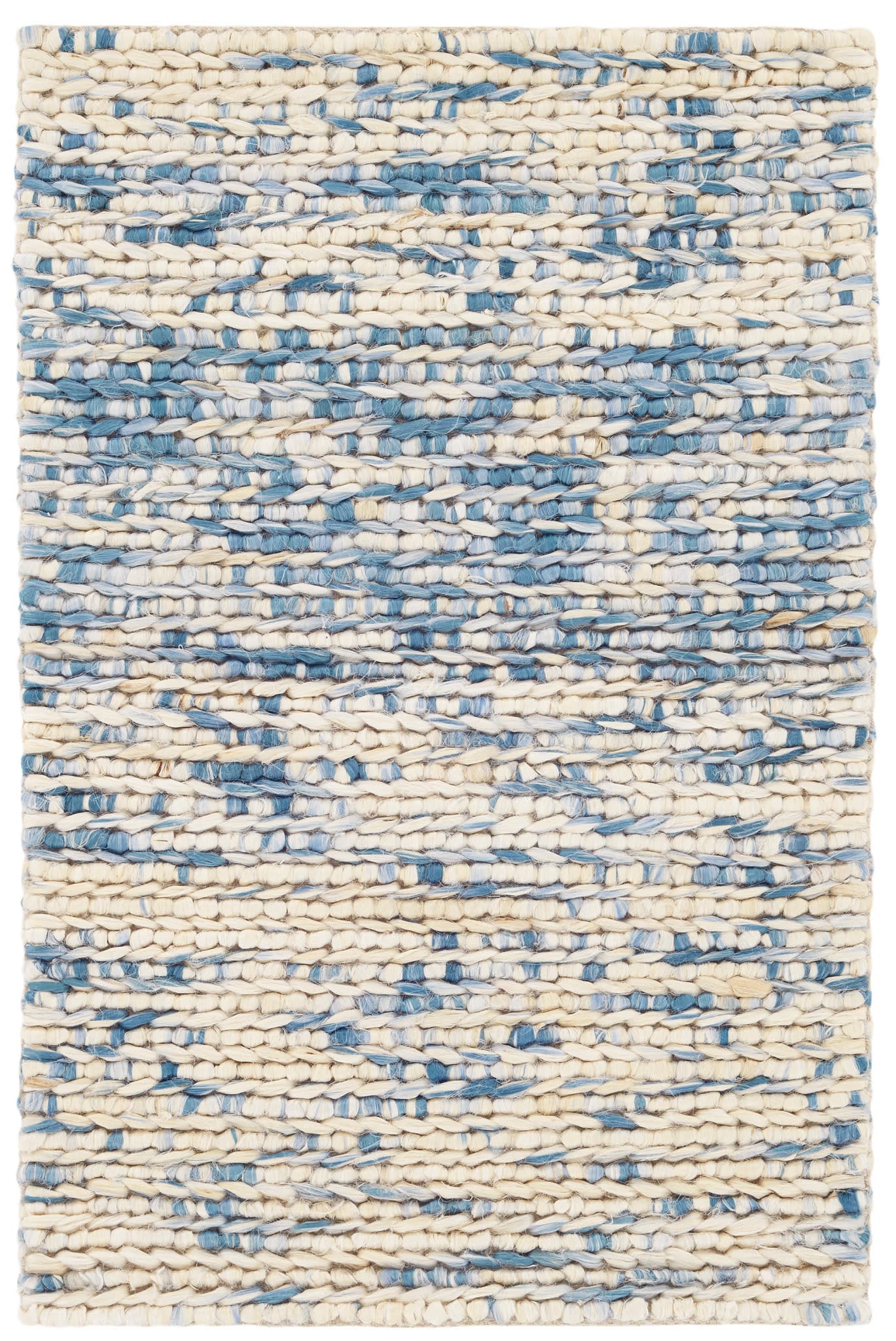 Avril Handwoven Jute Rug - French Blue | Eco-Friendly Natural Fiber Floor Mat for Living Room, Bedroom & Boho Decor