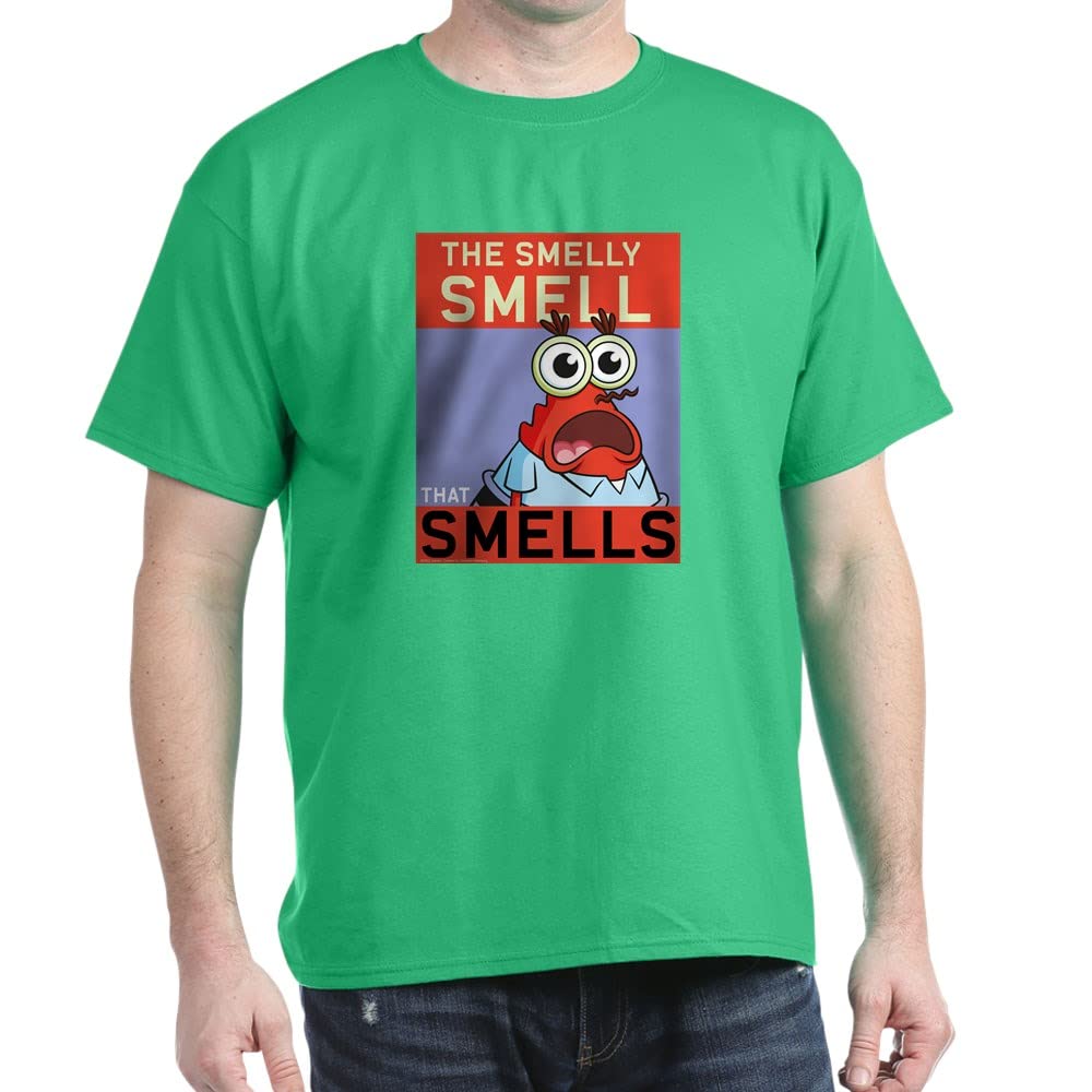 Spongebob Squarepants Smelly S Graphic T-Shirt | Funny Cartoon Character Tee for Men & Women | Perfect for Cosplay, Halloween Costumes & Casual Wear