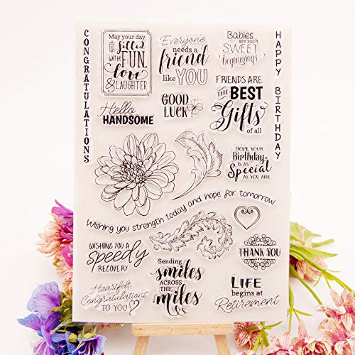 YULEKITO Clear Stamps for DIY Card Making & Scrapbooking - Perfect Gift for Craft Lovers