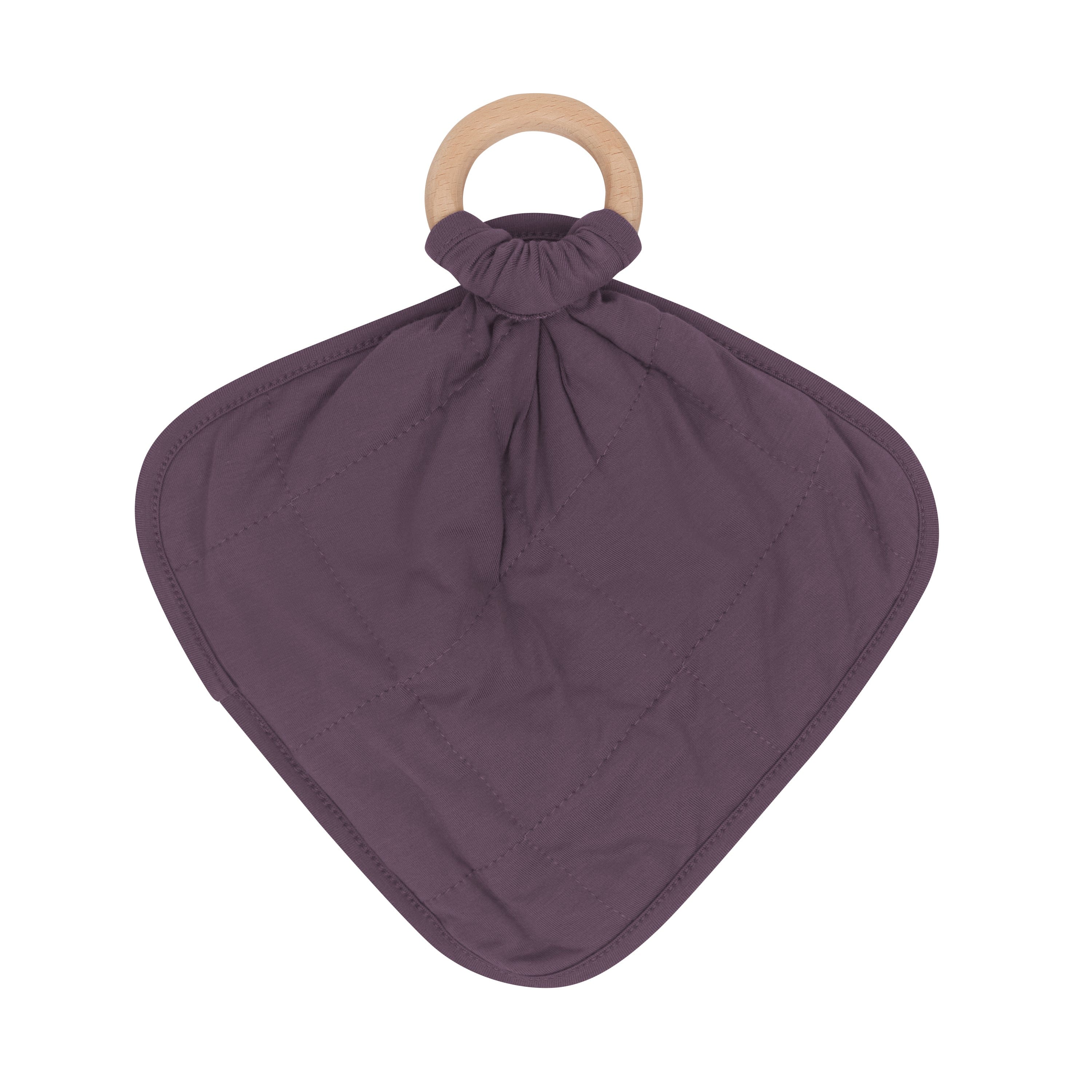 Organic Cotton Baby Lovey Blanket with Removable Teething Ring - Soft Security Blanket for Infants & Toddlers - Perfect for Naptime, Bedtime and Soothing Teething Discomfort
