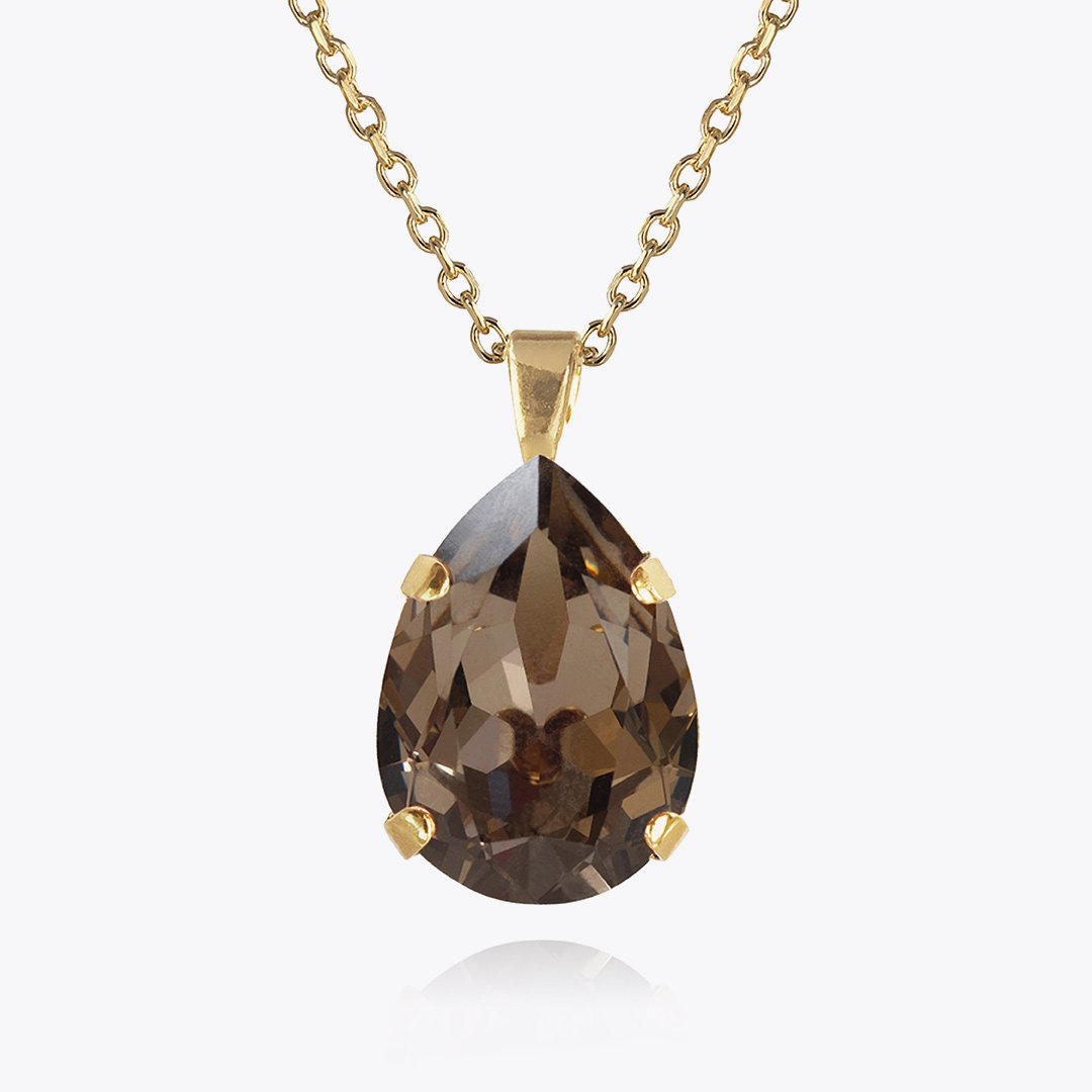 Elegant Classic Drop Necklace in Greige - Minimalist Dainty Pendant for Women | Perfect for Everyday Wear, Date Nights & Special Occasions