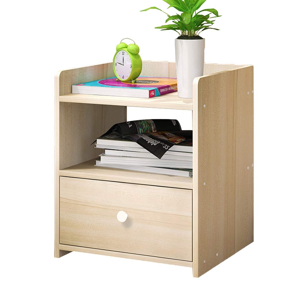 Solid Wood Bedside Table - Cherry, 33x26x40cm for Bedroom & Living Room