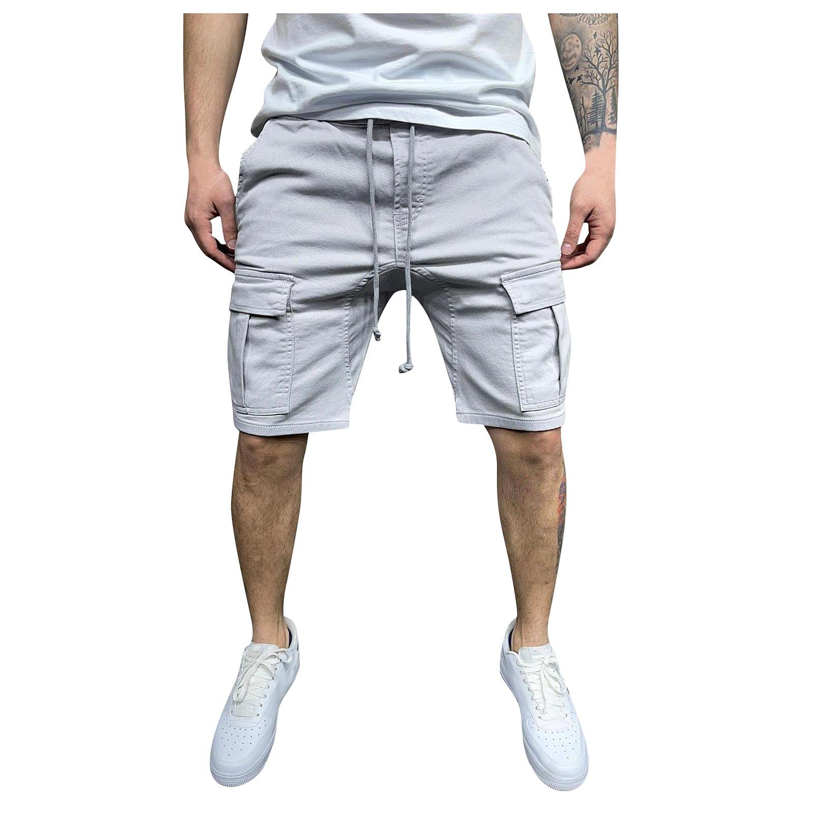 Yekay Men's Cargo Shorts with Expandable Comfort Waistband - Lightweight Quick-Dry Outdoor Hiking & Summer Casual Shorts for Men