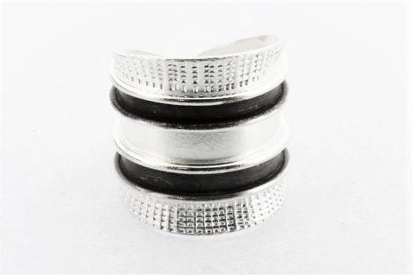 Pure Silver Ring with Oxidized & Textured Details - Handmade Jewelry for Women, Gift for Her, Wedding, Anniversary & Everyday Wear