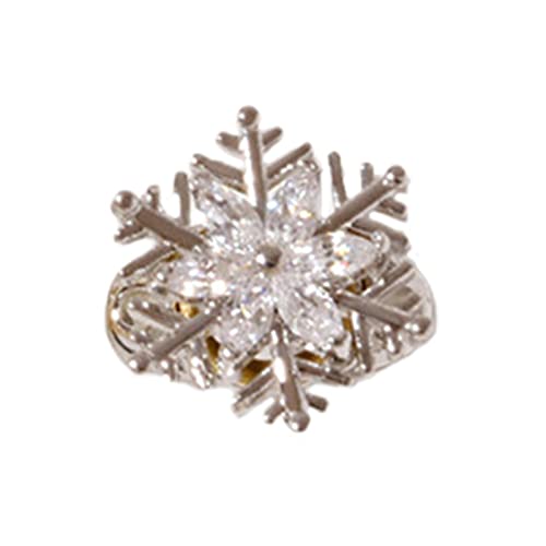 3D Snowflake & Cubic Zirconia Nail Art Decorations for Women - Imitation Pearl & Rhinestone Nail Design Accessories for Christmas, New Year Parties & Special Occasions