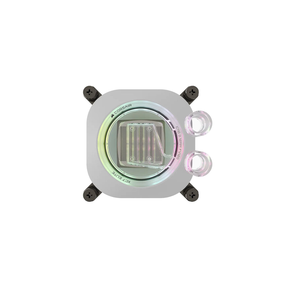 Corsair XC7 Elite CPU Water Block - Compatible with Intel LGA 1700 & AMD AM4/AM5 Sockets - High Performance Liquid Cooling Solution - Perfect for Gaming PCs and Workstation Builds (White)