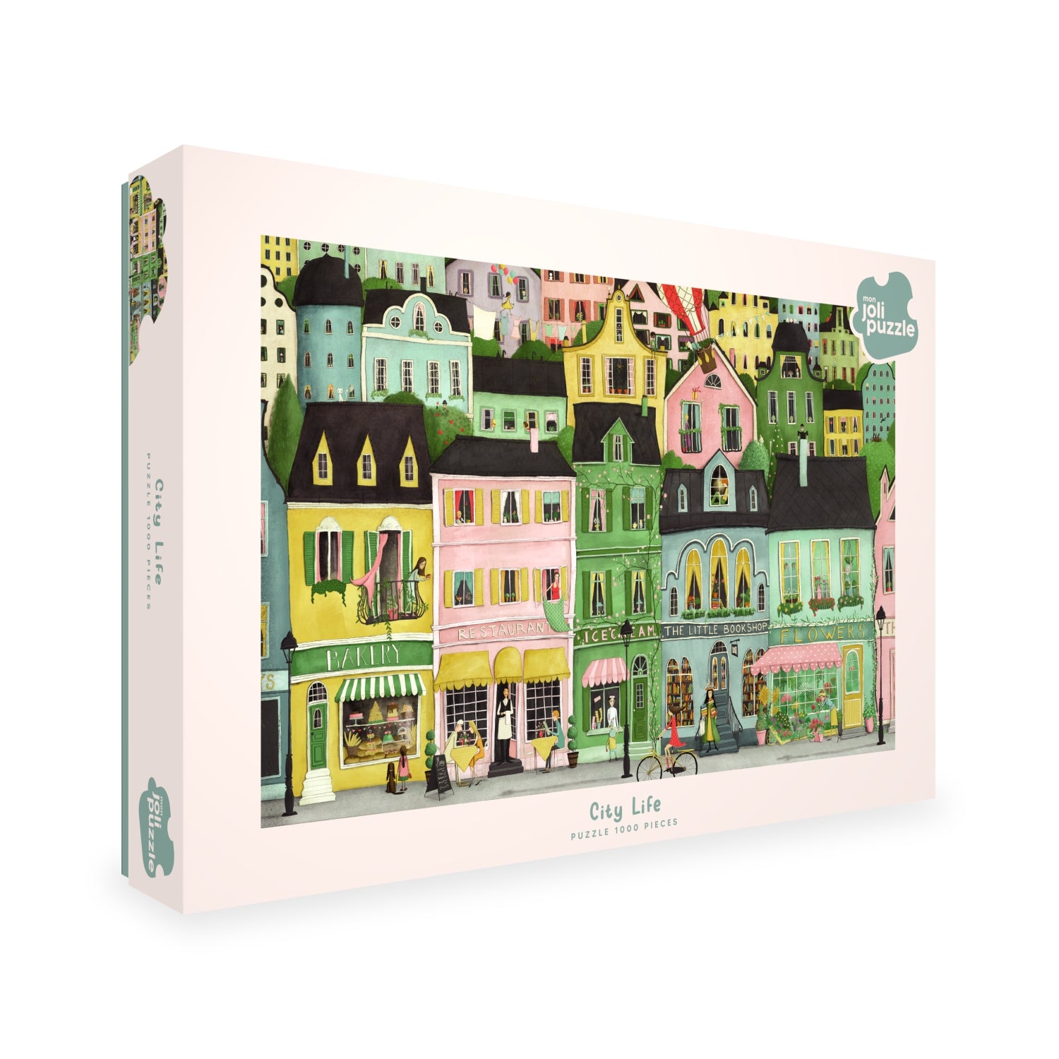 City Life 1000 Piece Jigsaw Puzzle for Adults - Challenging Urban Landscape Puzzle for Family Game Night & Relaxation