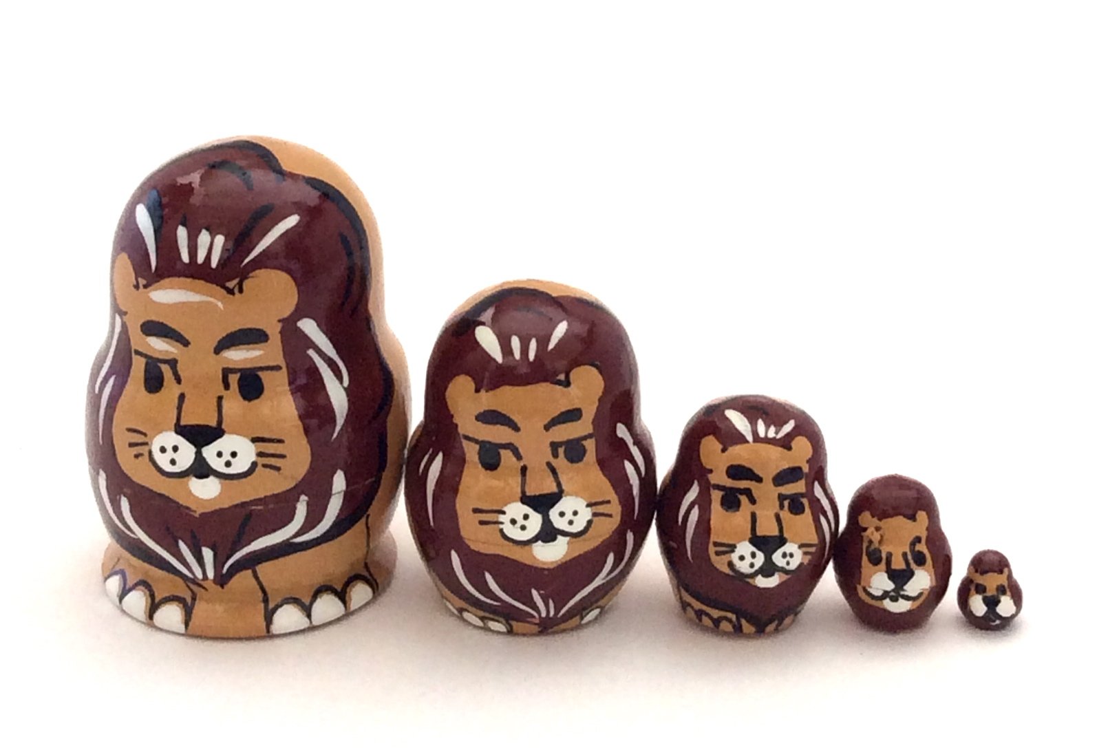 Hand-Painted Russian Matryoshka Nesting Dolls Pin/Brooch - Traditional Folk Art Collectible for Women's Jackets, Scarves & Hat Accessories