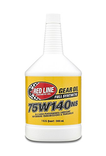 Redline Oil 57124 75W140NS High Performance Synthetic Gear Oil - Case of 12 - Ideal for Heavy-Duty Trucks, Off-Road Vehicles & Racing Applications