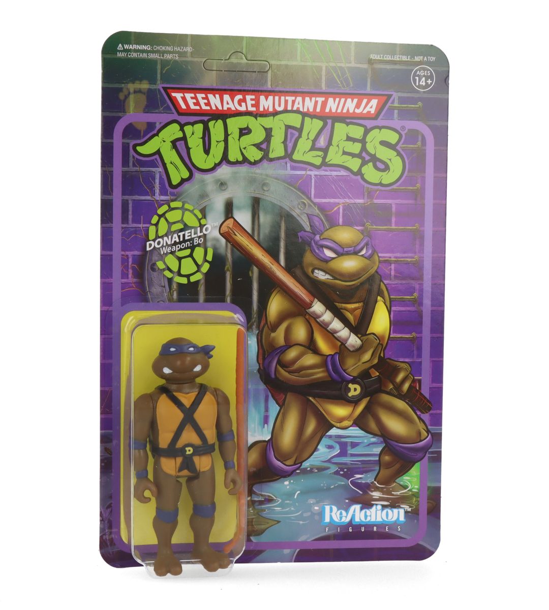 Donatello Teenage Mutant Ninja Turtles TMNT ReAction Figure - Collectible Action Figure for Fans & Display Scenes