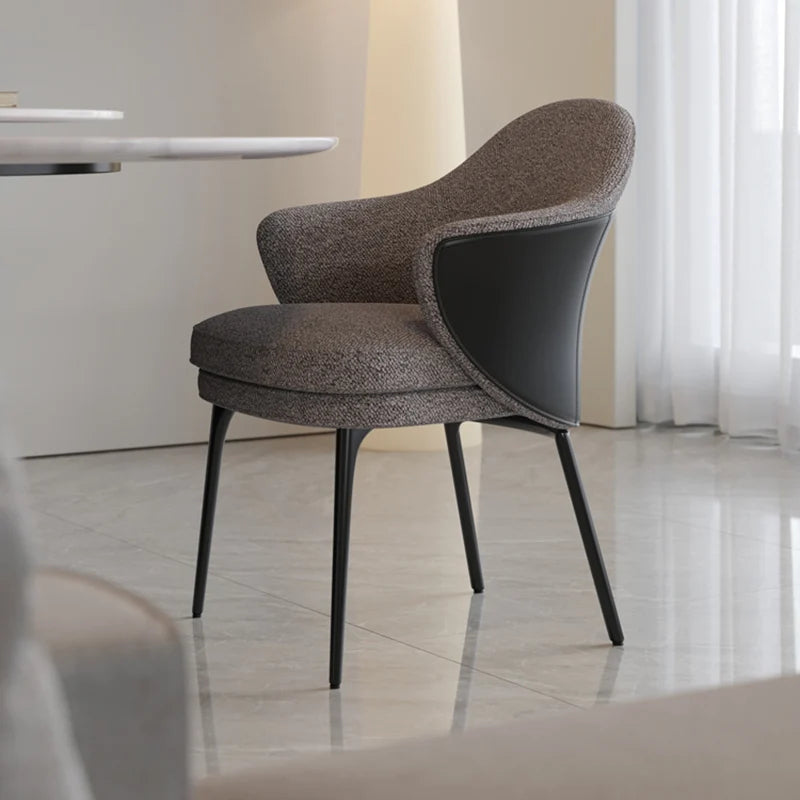 Luxury Designer Dining Chair - Modern Upholstered Accent Chair for Dining Room, Kitchen & Home Decor - Elegant Comfortable Seating for Restaurants & Events